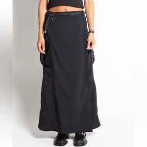 Nike ACG Black Maxi Wrap Snowgrass UV Protection Skirt